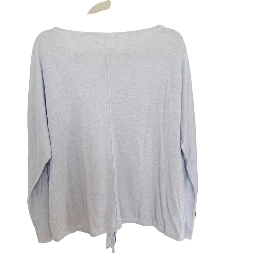 Lou & Grey Light Blue Blousy Sweater Drawstring Hem - Picture 2 of 6
